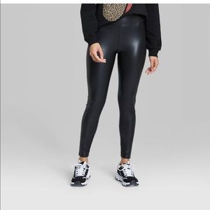 Black Leather Leggings